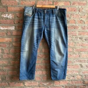 Diesel Men's Faded Blue Slim Jeans